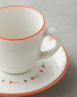 Elegant Bone Porcelain Coffee Cup Set   2 Person   90ml Colorful