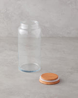 Elegant Natural Glass Storage Jar