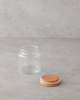 Elegant Natural Glass Storage Jar