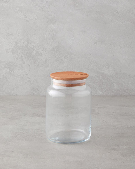 Elegant Natural Glass Storage Jar