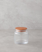 Elegant Natural Glass Storage Jar