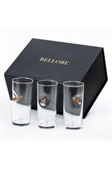 Bellore Professional Luxury Raki Glass Set - Real .308 Bullet Infused 3 - Piece Giftware - TryAladdin