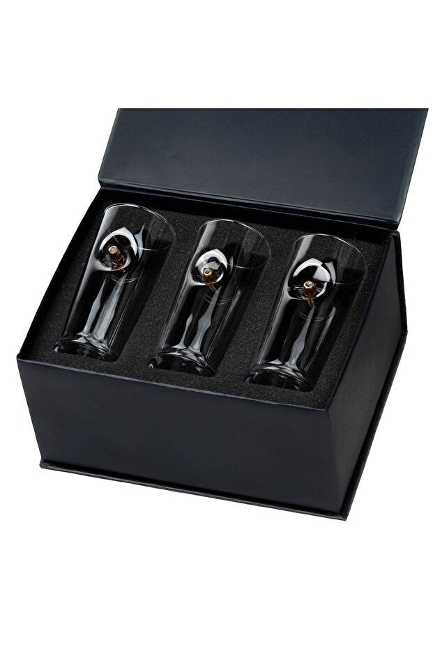Bellore Professional Luxury Raki Glass Set - Real .308 Bullet Infused 3 - Piece Giftware - TryAladdin