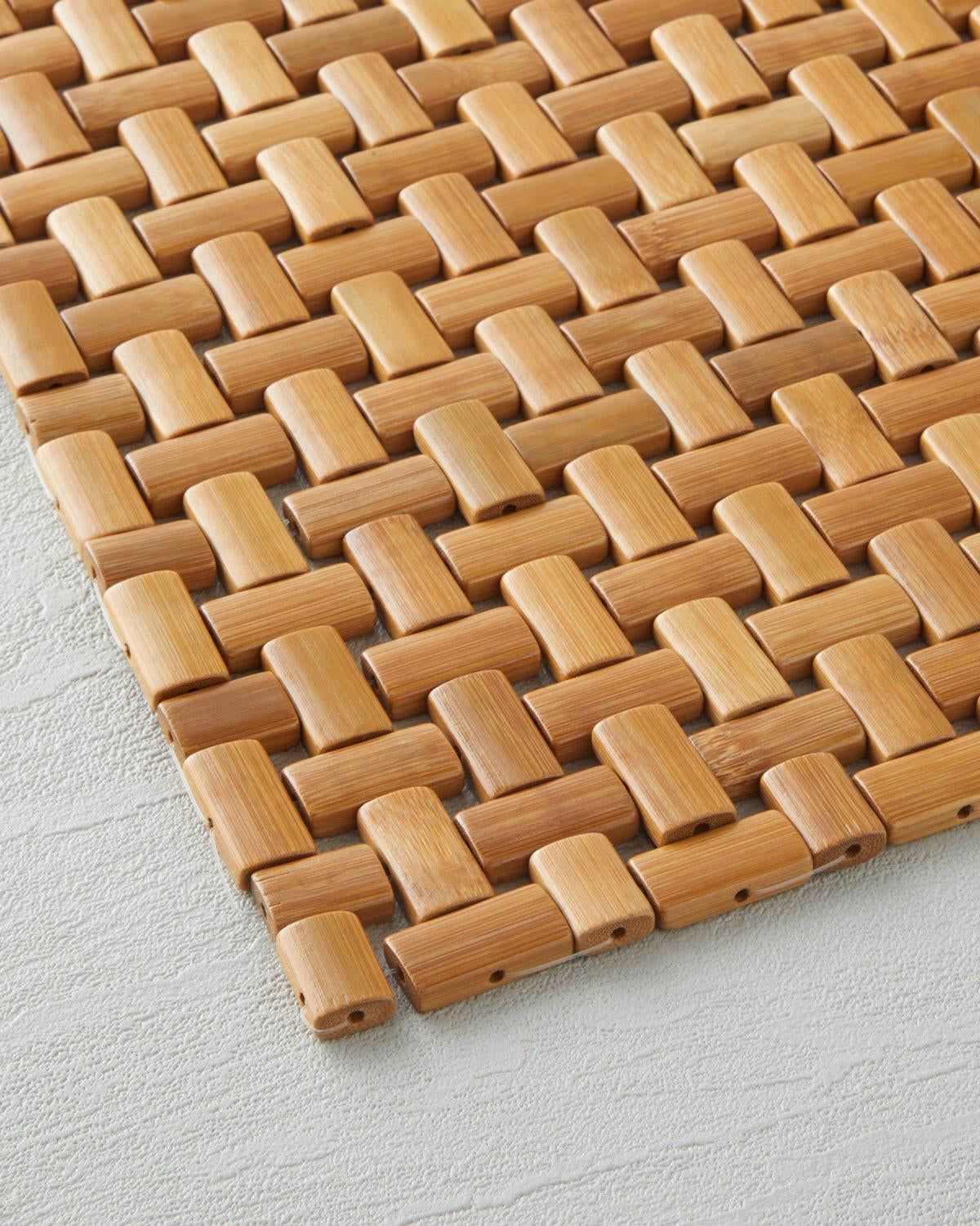 Professional Grade Textile Shower Non Slip Mat Light Brown
