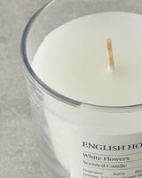 Premium White Floral Scented Candle Home Fragrance
