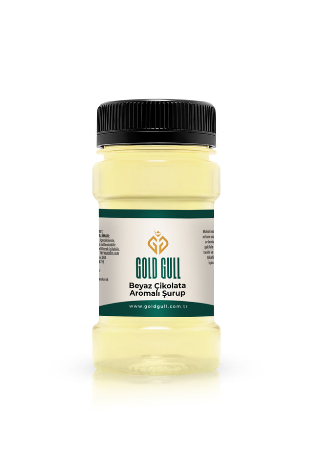 Gold Gull Premium White Chocolate Syrup - Coffee, Cocktail & Dessert Flavoring - 80ml