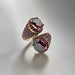 Beyoglu | 925K Silver Ruby Double Ring