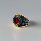 Beyoglu | 925K Silver Ruby Ottoman Ring