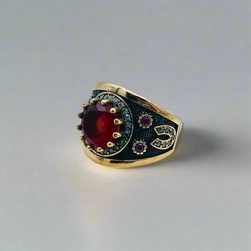 Beyoglu | 925K Silver Ruby Ottoman Ring