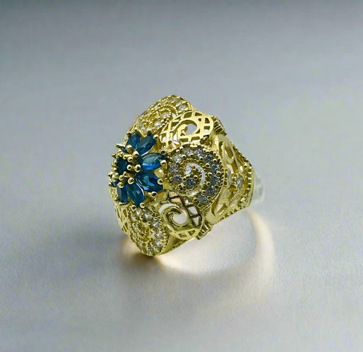 Beyoglu | 925K Silver Sapphire Vintage Ring