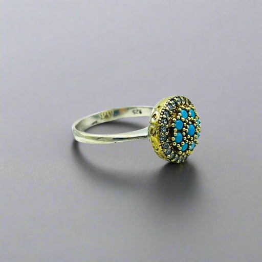 Beyoglu | 925K Silver Turquoise Ottoman Ring