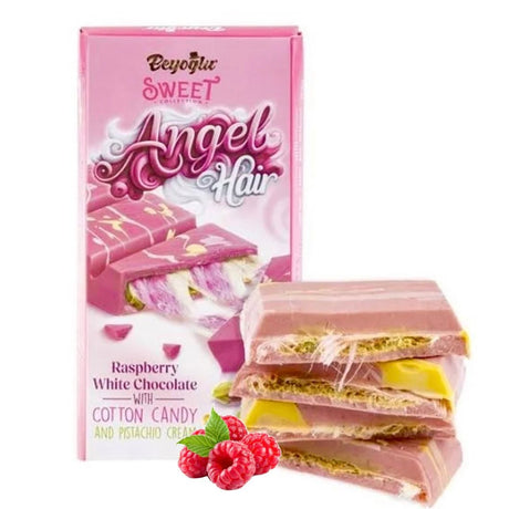 Beyoglu | Angel Hair Raspberry Chocolate with Cotton Candy and Pistachio Cream - TryAladdin