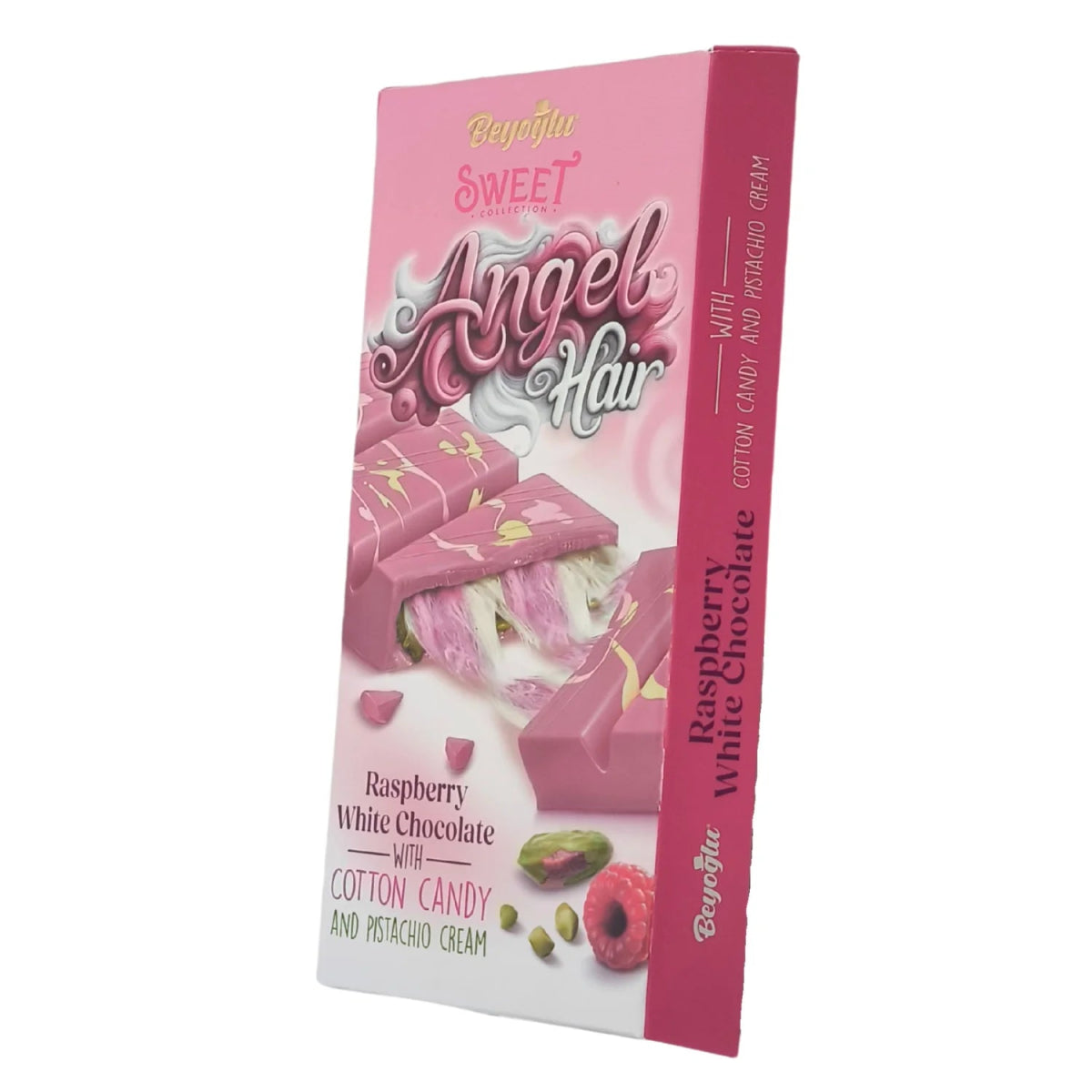 Beyoglu | Angel Hair Raspberry Chocolate with Cotton Candy and Pistachio Cream - TryAladdin