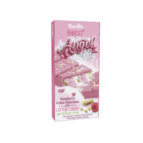 Beyoglu | Angel Hair Raspberry Chocolate with Cotton Candy and Pistachio Cream - TryAladdin
