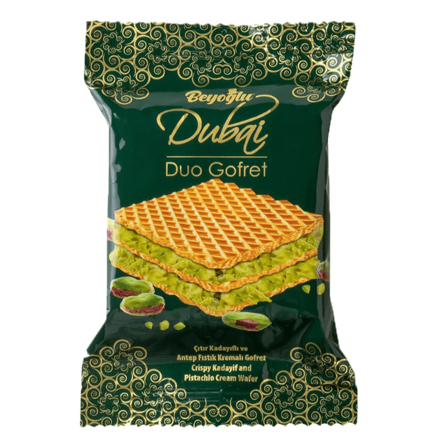 Beyoglu | Dubai Duo Wafer (Pistachio and Kadayif Cream Filled) - 36g - TryAladdin