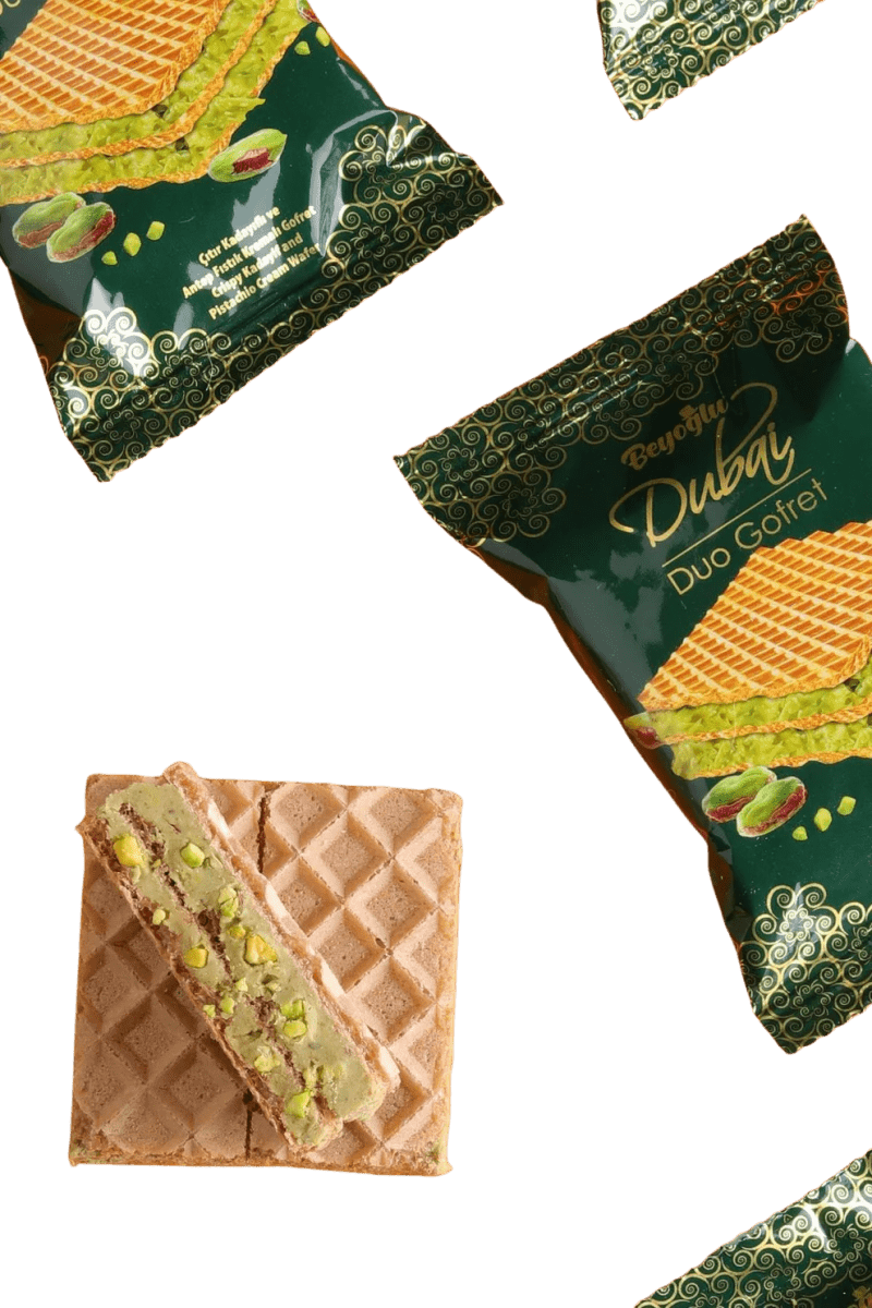 Beyoglu | Dubai Duo Wafer (Pistachio and Kadayif Cream Filled) - 36g - TryAladdin