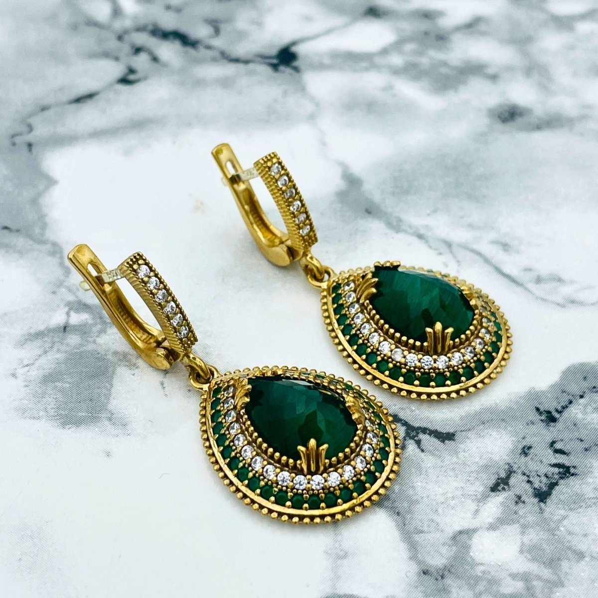 Beyoglu | Emerald Ottoman Style Jewelry Set