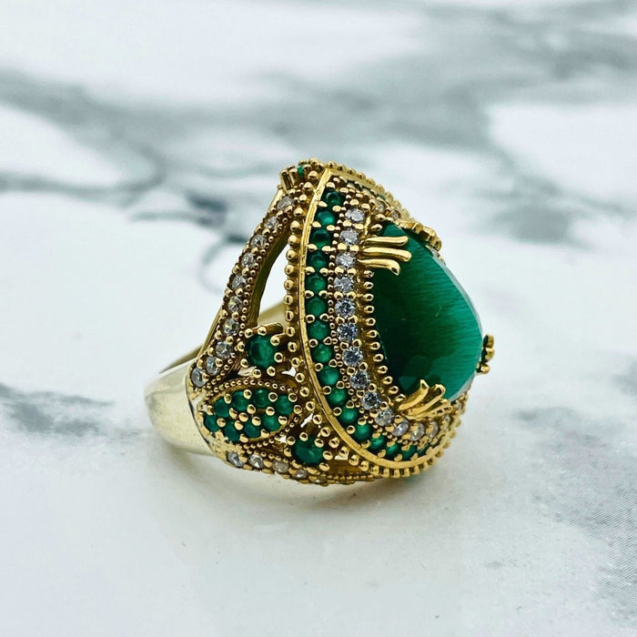 Beyoglu | Emerald Ottoman Style Jewelry Set