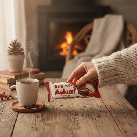 Beyoglu Kek Askim Chocolate Coated Marshmallow Sandwich Cakes - 8 Pack - 6.49 oz (184g) - TryAladdin