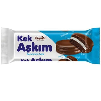 Beyoglu Kek Askim Double Cocoa Marshmallow Sandwich Cakes - 8 Pack - 6.49 oz (184g) - TryAladdin
