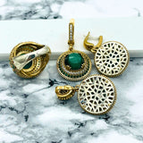 Beyoglu | Malachite Ottoman Style Jewelry Set