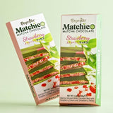 Beyoglu Matchico Premium Matcha Infused White Chocolate with Strawberry & Raspberry Cream - 3.36 oz (95g) - TryAladdin
