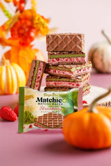 Beyoglu Matchico Premium Matcha Wafer - Strawberry Cream - 32g - TryAladdin