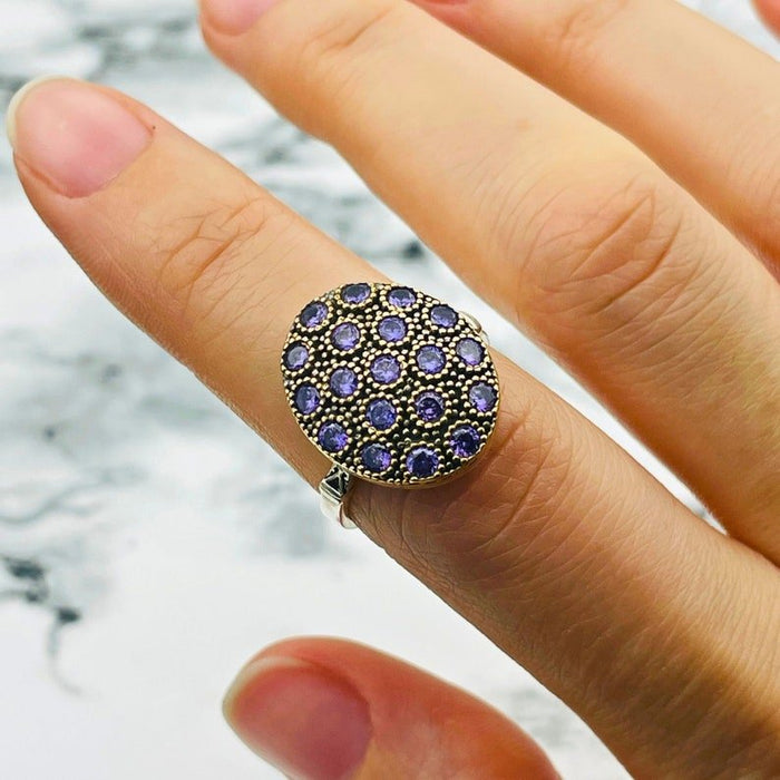 Beyoglu | Silver Amethyst Ottoman Ring