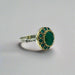 Beyoglu | Silver Emerald 925K Ottoman Ring