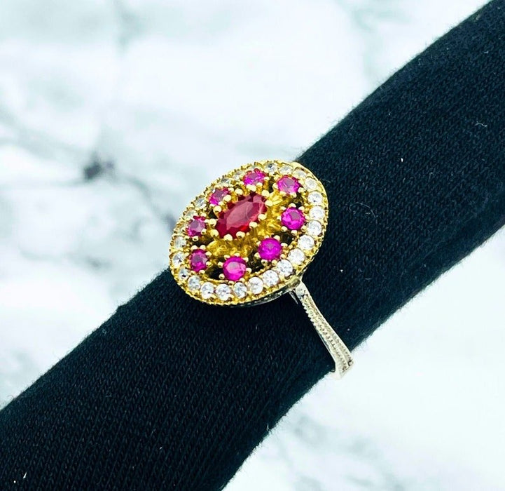 Beyoglu | Silver Ruby Ottoman Ring