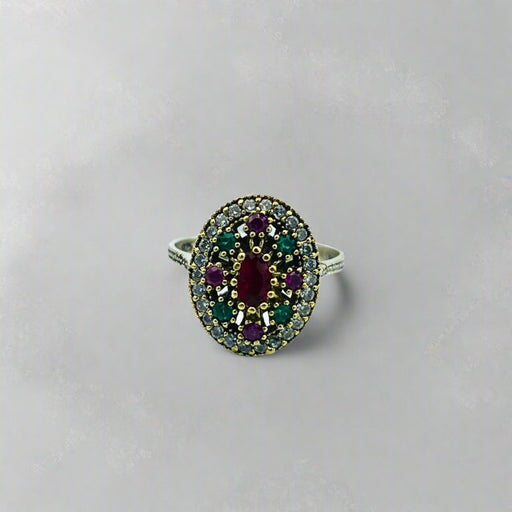 Beyoglu | Silver Ruby Ottoman Ring