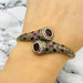 Beyoglu | Silver Ruby Ottoman Stone Bracelet