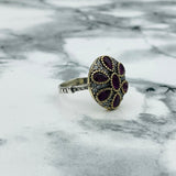 Beyoglu | Silver Ruby Ottoman Style Ring