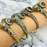 Beyoglu | Silver Sapphire Drop Ottoman Bracelet