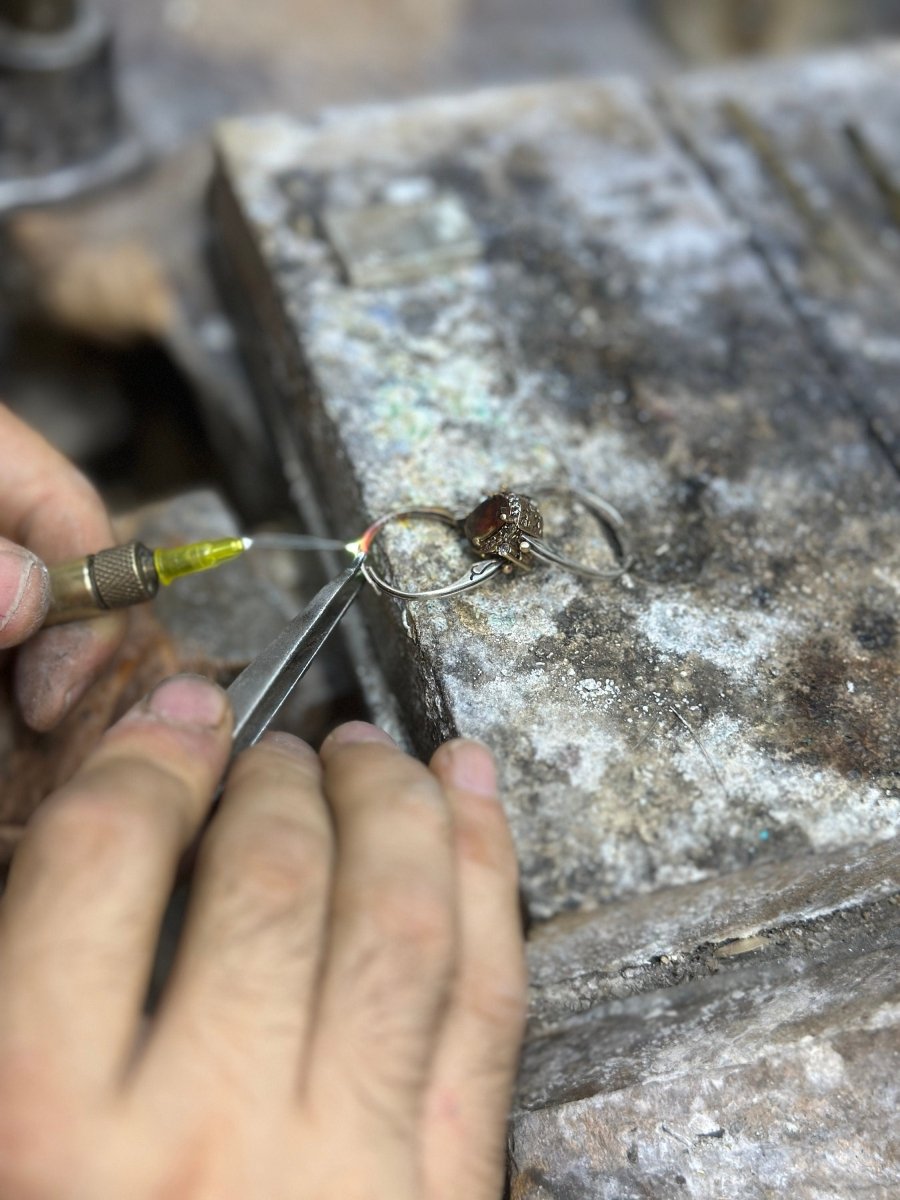 Beyoglu | Silver Sapphire Drop Ottoman Bracelet