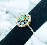 Beyoglu | Silver Turquoise Ottoman Ring