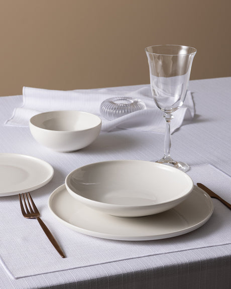 New Bone China 24-Piece Dinner Set - Mirage Collection