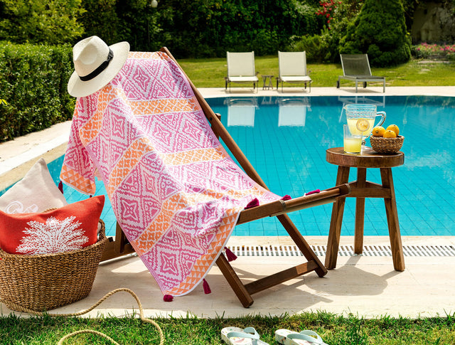 Cotton Jacquard Turkish Towel - Allaire Design