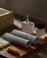 100% Cotton Striped Dobby Hand Towel Set - 2 Pack