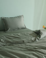 100% Cotton King Size Duvet Cover Set - Soft & Plain