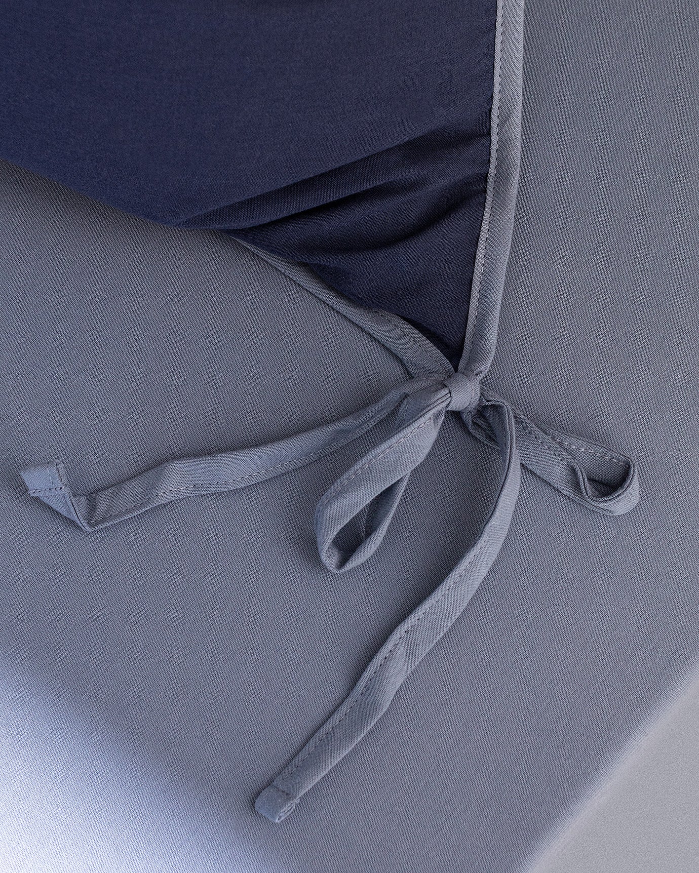 100% Cotton Single Duvet Cover Set - Washed Finish with Tie Details