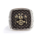 Bague homme en argent sterling 925 - Design aigle anatolien