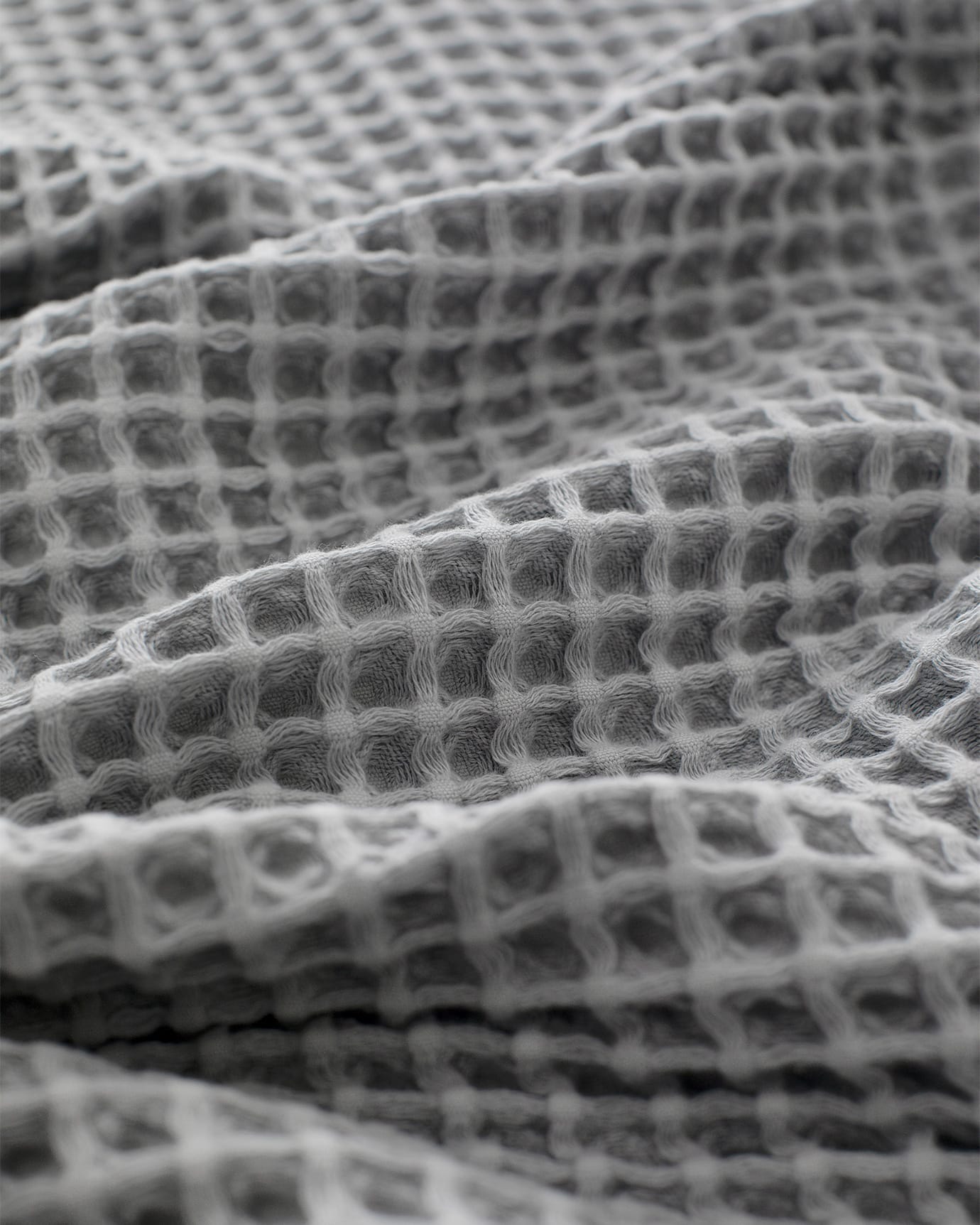 100% Cotton Double Bedspread - Modern Grey Design