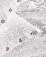 100% Cotton King Size Duvet Cover Set - Lumiere Armure Weave