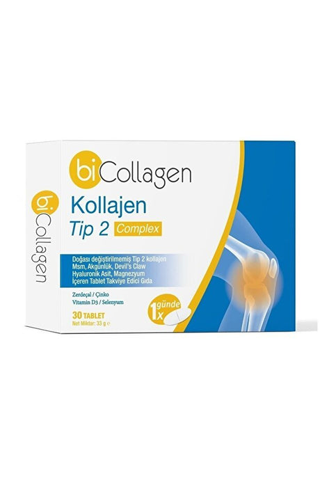 Bi Collagen Type 2 Multi Complex Joint Support - 30 Tablets - TryAladdin