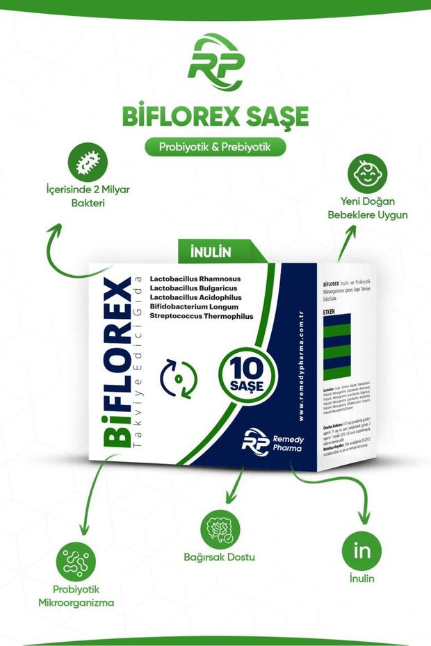 Biflorex Probiotic Sachets - 10 Count, 5 Billion CFU - TryAladdin