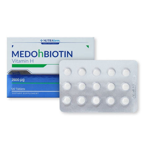 Biotin 2.5mg - Hair, Skin & Nail Health Support Tablets - TryAladdin