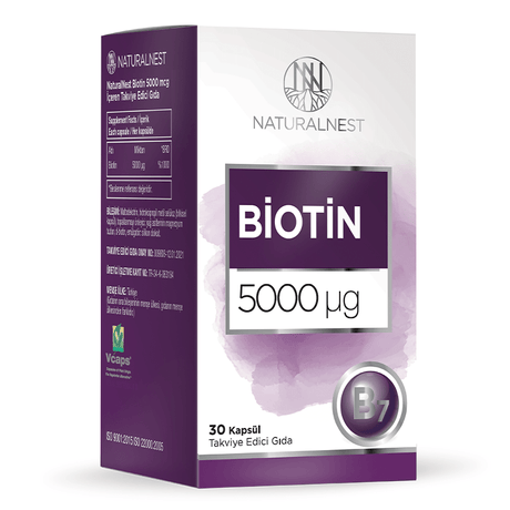 Biotin 5000 ug - High Potency Hair, Skin & Nail Support Capsules - TryAladdin