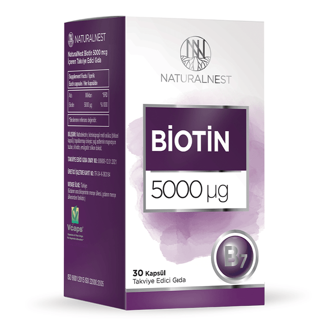 Biotin 5000 ug - High Potency Hair, Skin & Nail Support Capsules - TryAladdin