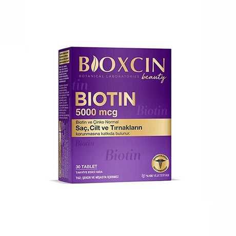 Biotin 5000mcg + Zinc - Hair, Skin & Nail Support Tablets - TryAladdin